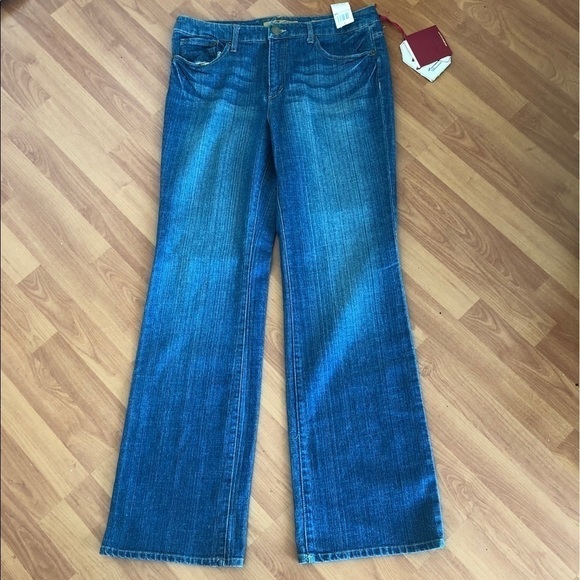 NWT Seven 7 Premium Denim Flare Jeans Size 12 - Picture 2 of 16